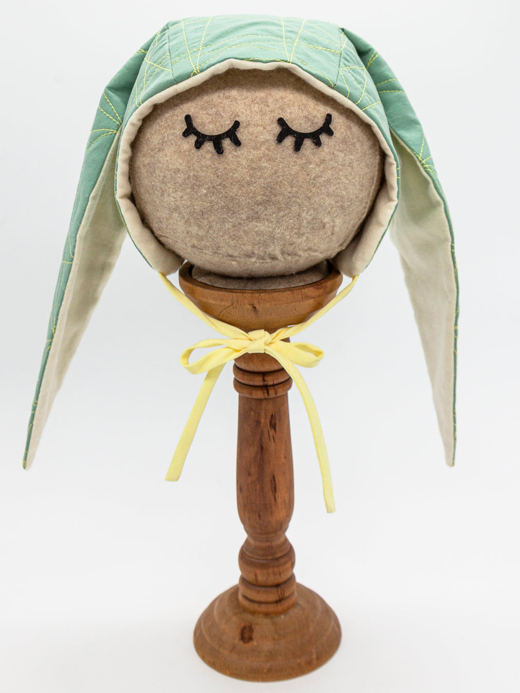 Cotton Baby Bunny Bonnet in Mint Julep