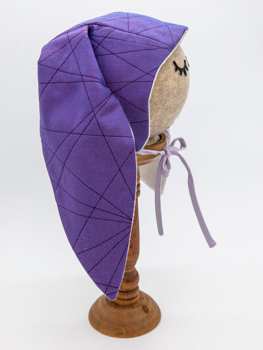 Cotton Twill Baby Bunny Bonnet in Tanzanite Gem: A Symphony of Subtle Hues 💎🌈