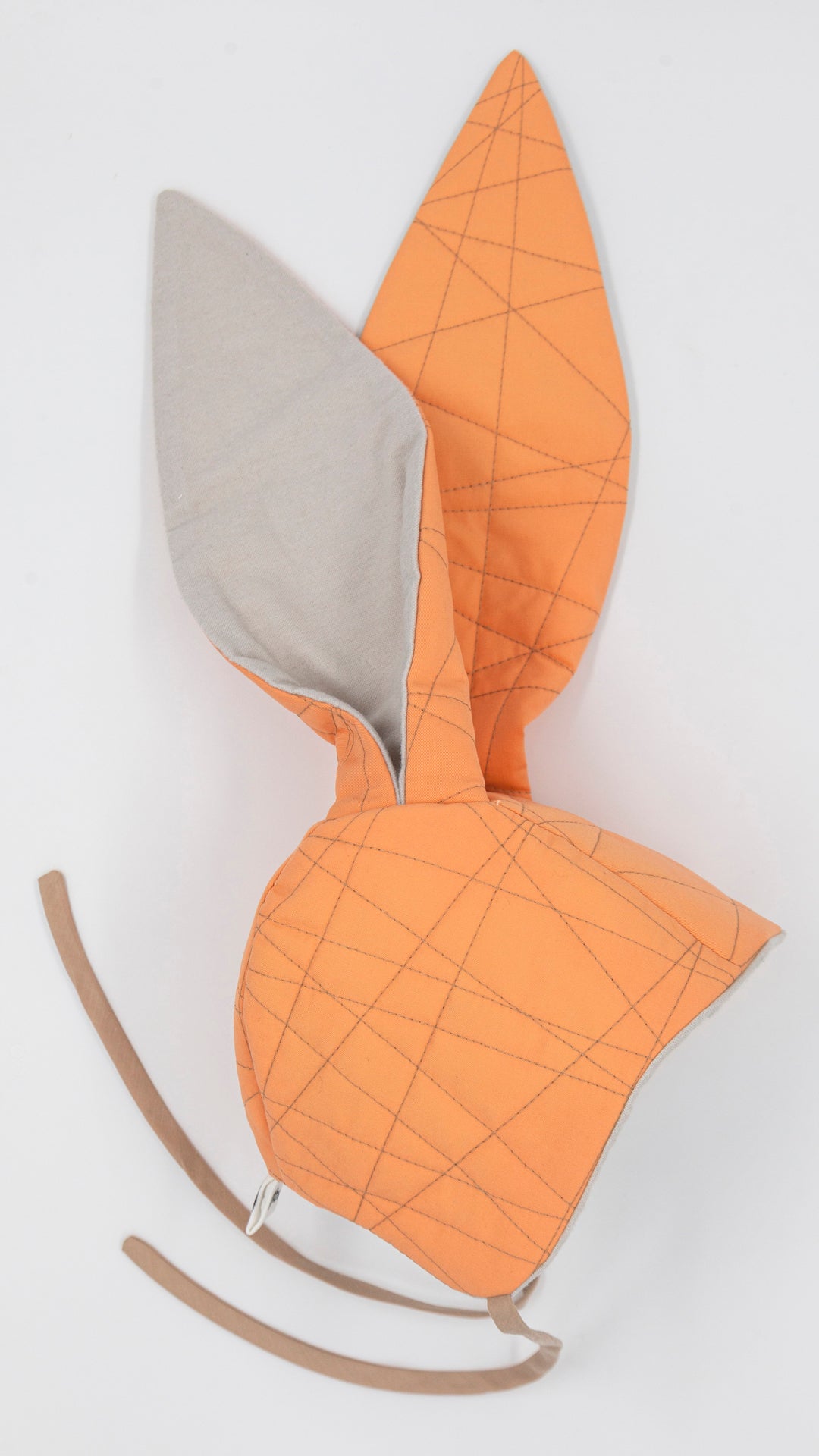 Cotton Baby Bunny Bonnet in Fuyu Delight: Savor the Sweetness of Style! 🍊✨