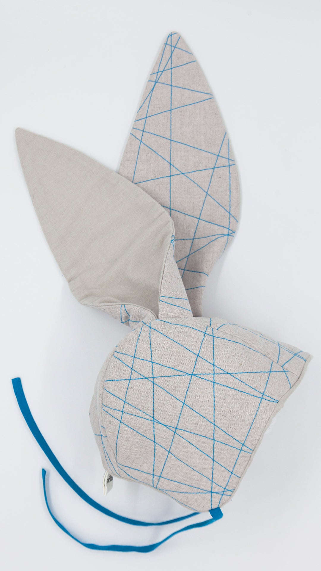 Linen Baby Bunny Bonnet in Island Breeze Blue: A Splash of Coastal Charm! 🌊