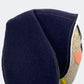 Midnight Camel Hair Baby Bunny Bonnet with Chartreuse Stitching – Luxury in Navy