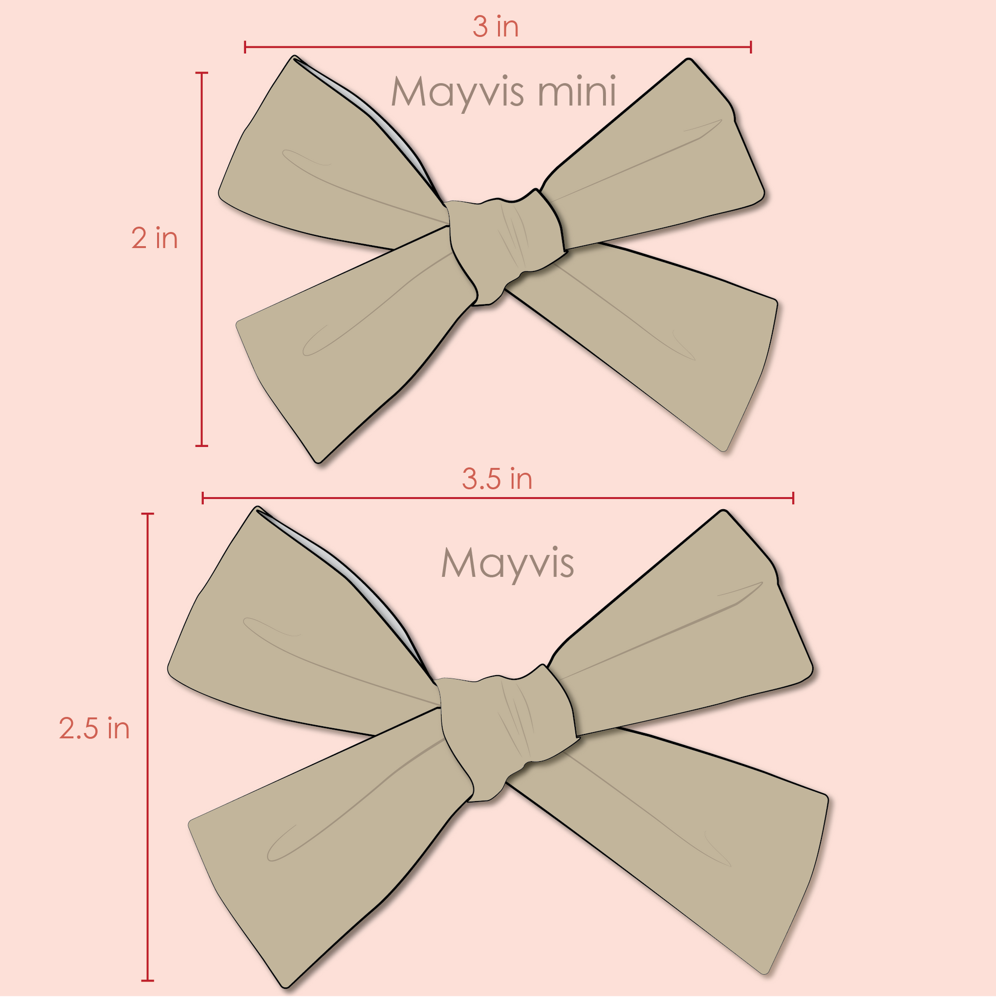 Bow technical rendering for Mayvis series