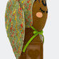 Cotton Tweed Baby Bunny Bonnet in Tweedy Green